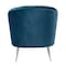 Manhattan Comfort Rosemont Accent Chair in Blue and Gold AC056-BL - alternate 5